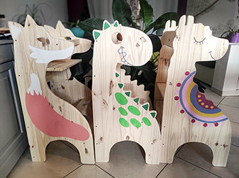 Mobilier enfant, Copeaux et Paillettes