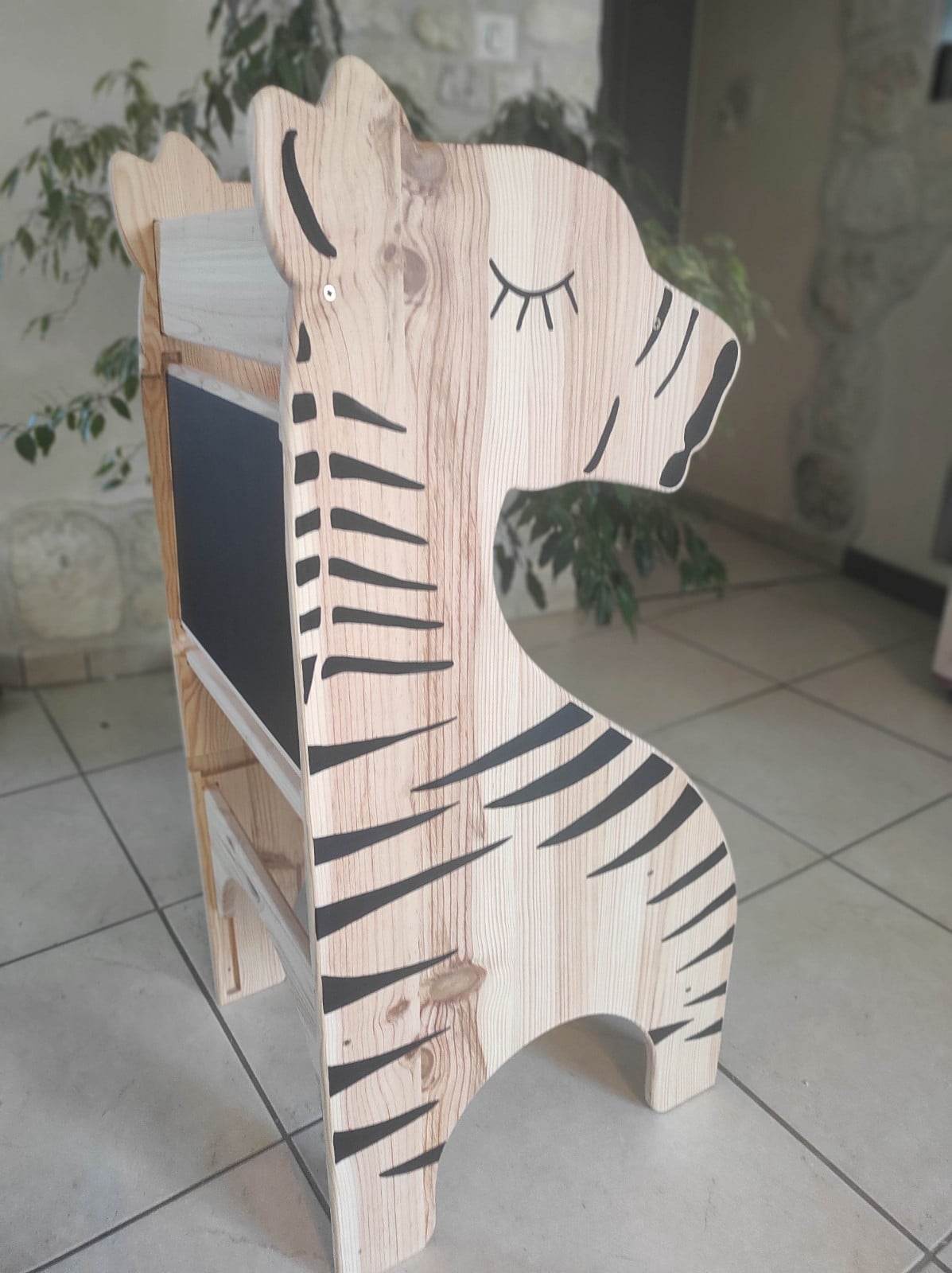 Tour évolutive zèbre vue de côté