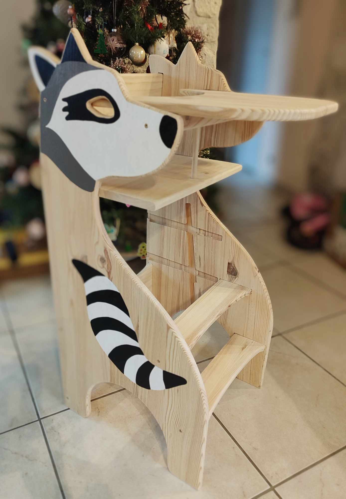 Tour d'observation évolutive Raton Laveur